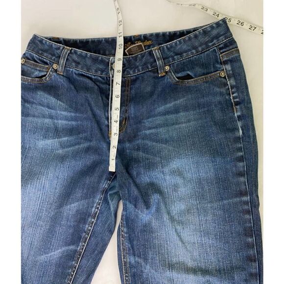 Ann Taylor Jeans Modern Fit Lindsay Waist Blue Capri - Size 10 (32 inches) - Picture 5 of 8
